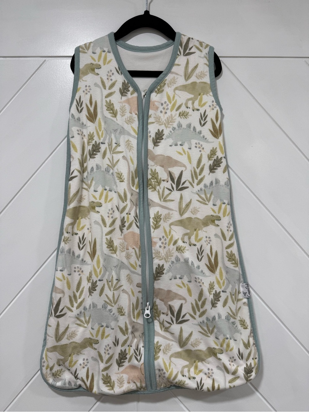 0-6M - Copper Pearl Baby Sleep Sack + Hat - Dinosaur Print
